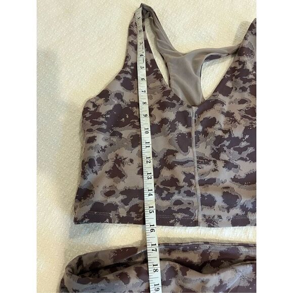 New Mono B tie dye purple mauve exercise set sports bra and shorts - Picture 6 of 11